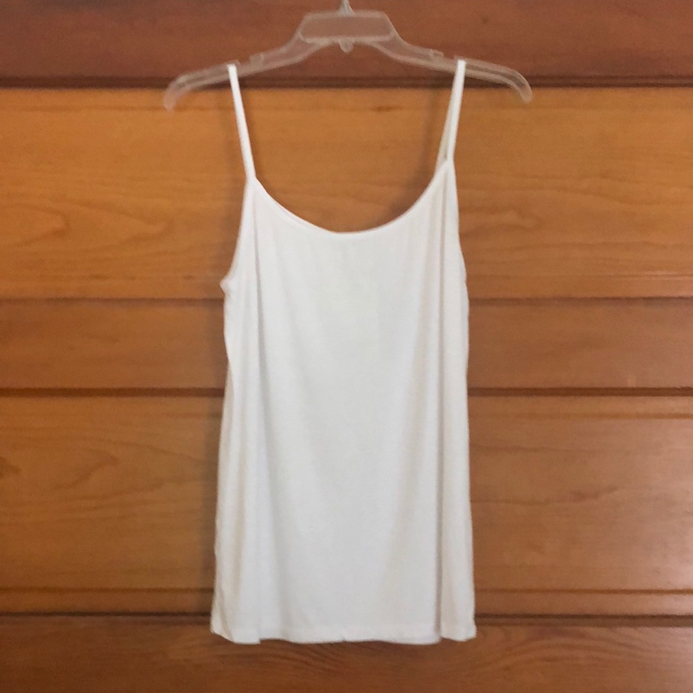 Michael Stars Spaghetti Strap White Layering Tank